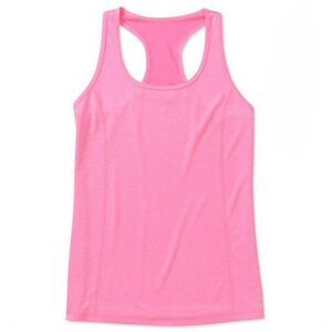 Danskin Women's Dri-More Pink Loose Fit Racerback Tank Top